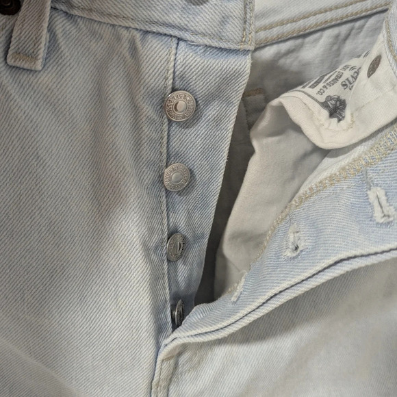 Levis Premium 501 Original Fit Cropped  Jeans women's - Picture 6 of 11